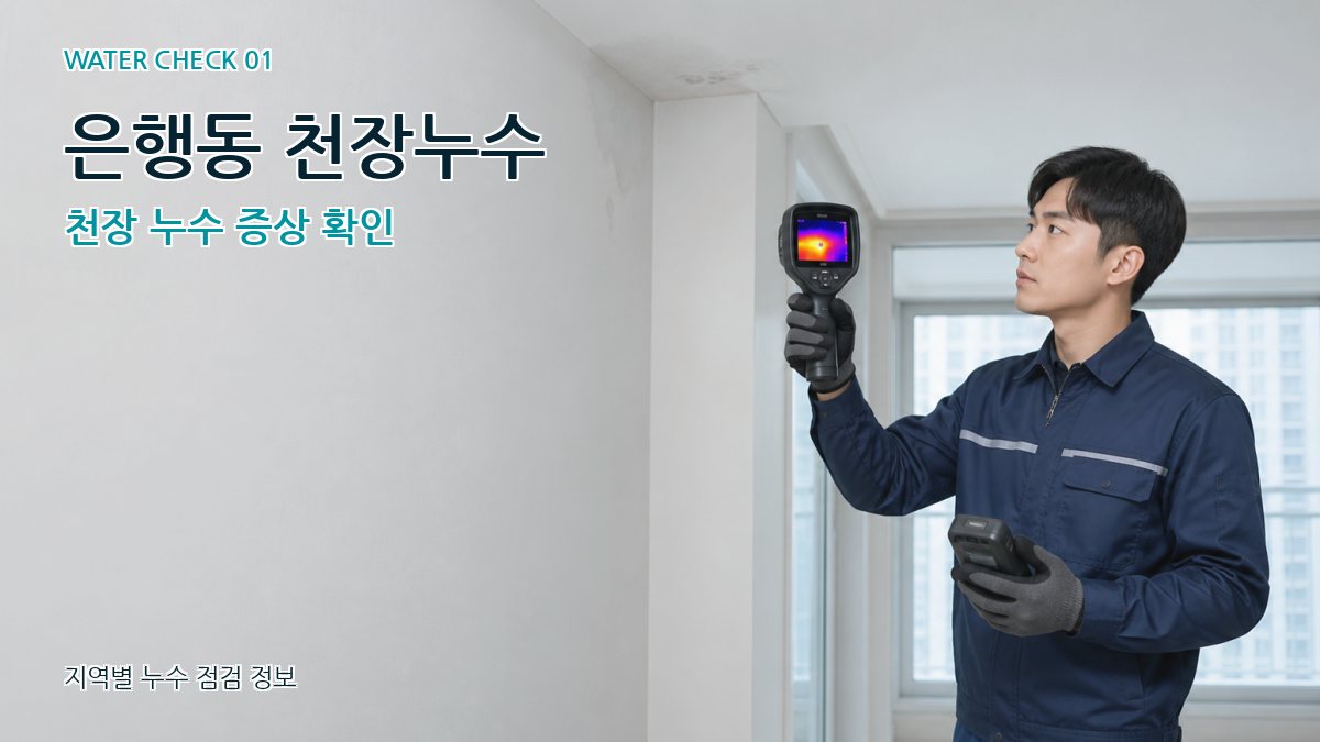 은행동 천장누수 천장 누수 증상 확인