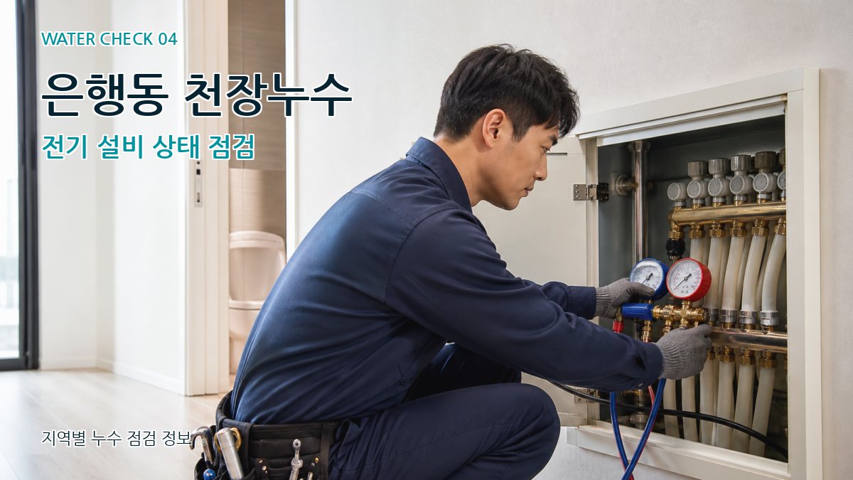 은행동 천장누수 전기 설비 상태 점검