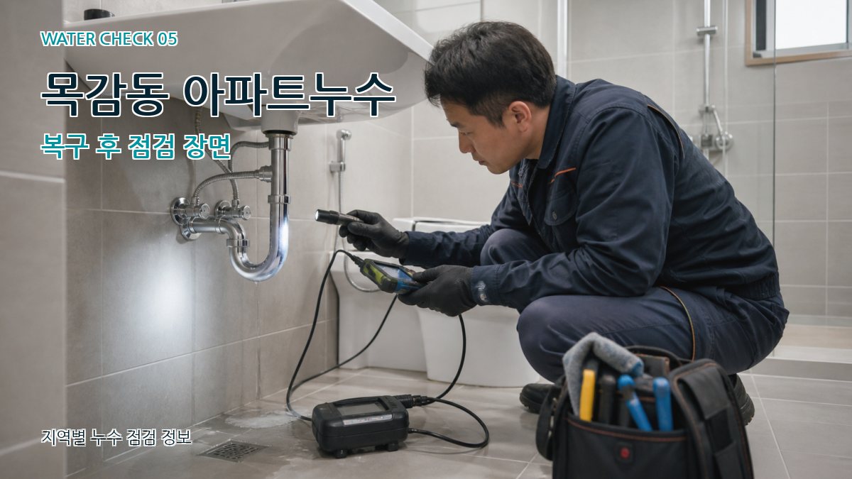 목감동 누수공사 누수탐지 이미지